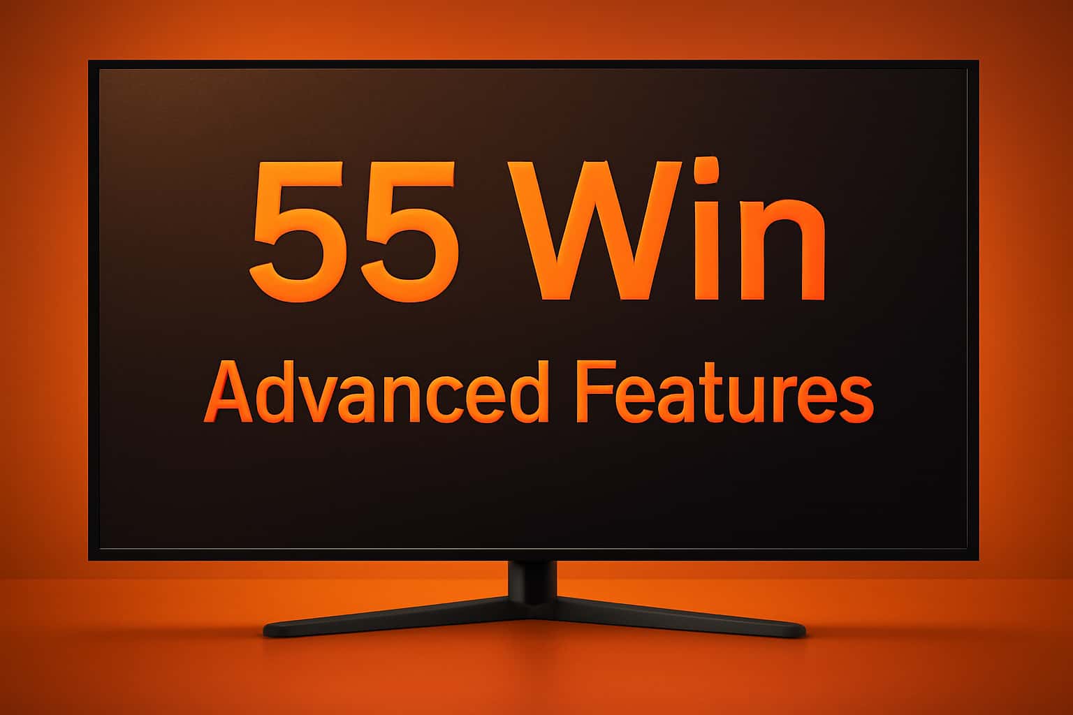 Visual representation of 55 Win Advanced Features showcasing various functionalities.