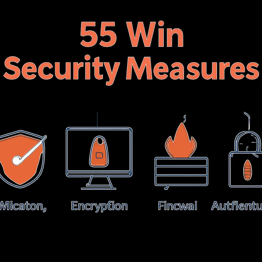 Illustration detailing the security protocols of 55 Win.