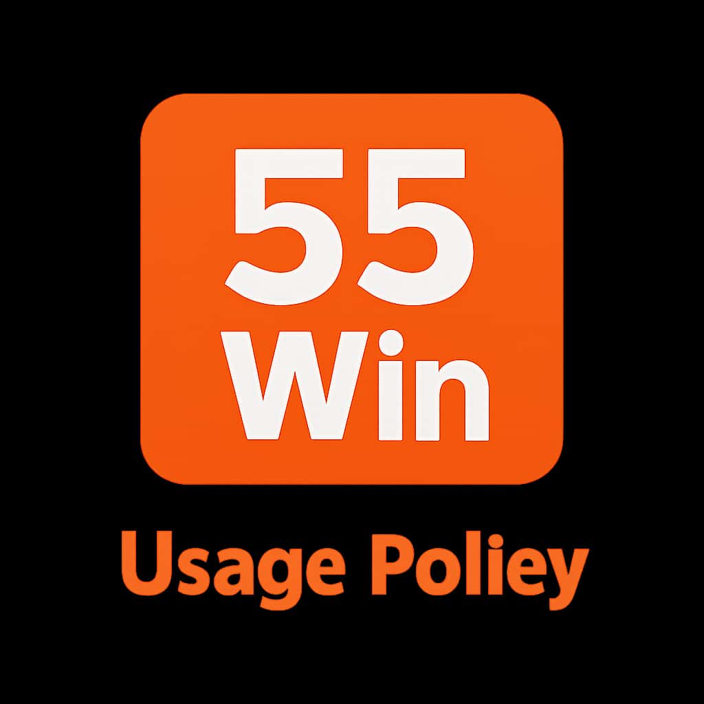 An icon representing the 55 Win Usage Policy.