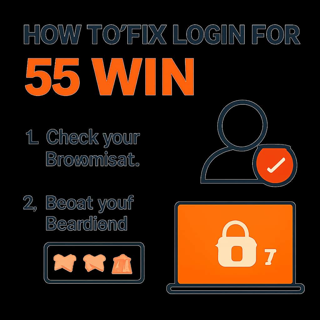 An educational diagram illustrating troubleshooting steps for 55 Win.